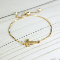 ClaudiaG Cross Bracelet -Gold