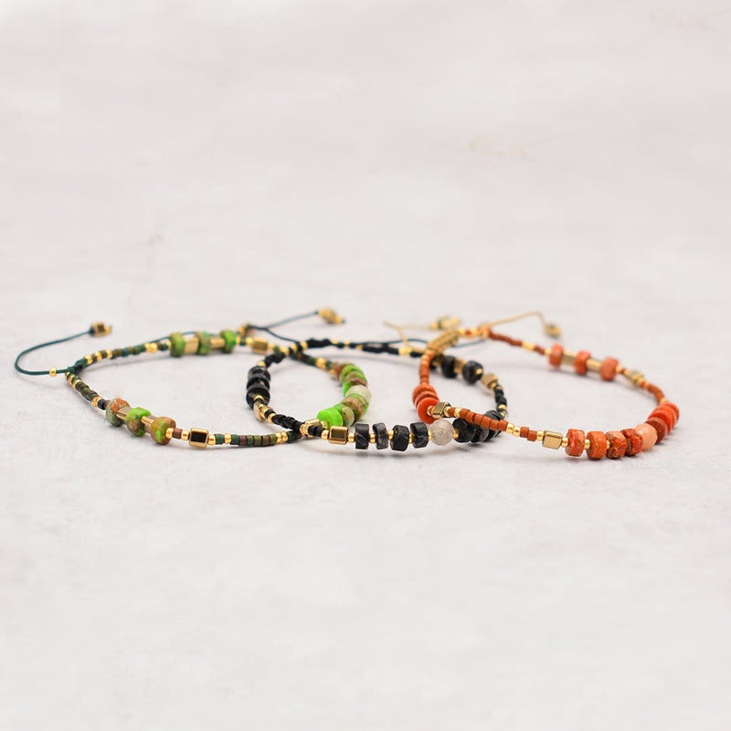 ClaudiaG Bracelet Orange Gems Bracelet Set