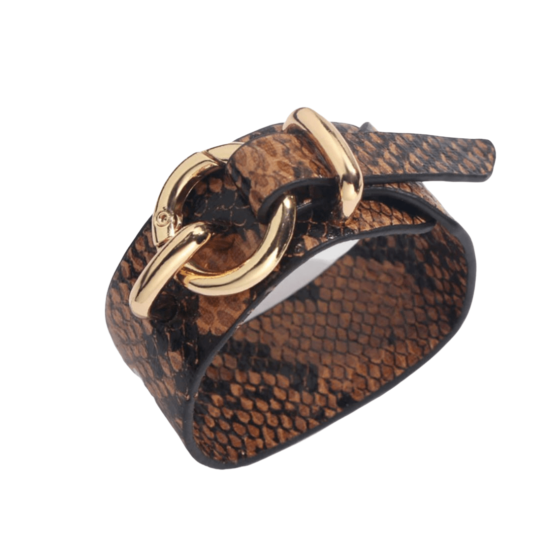 ClaudiaG Bracelet Round Lock Bracelet -Brown