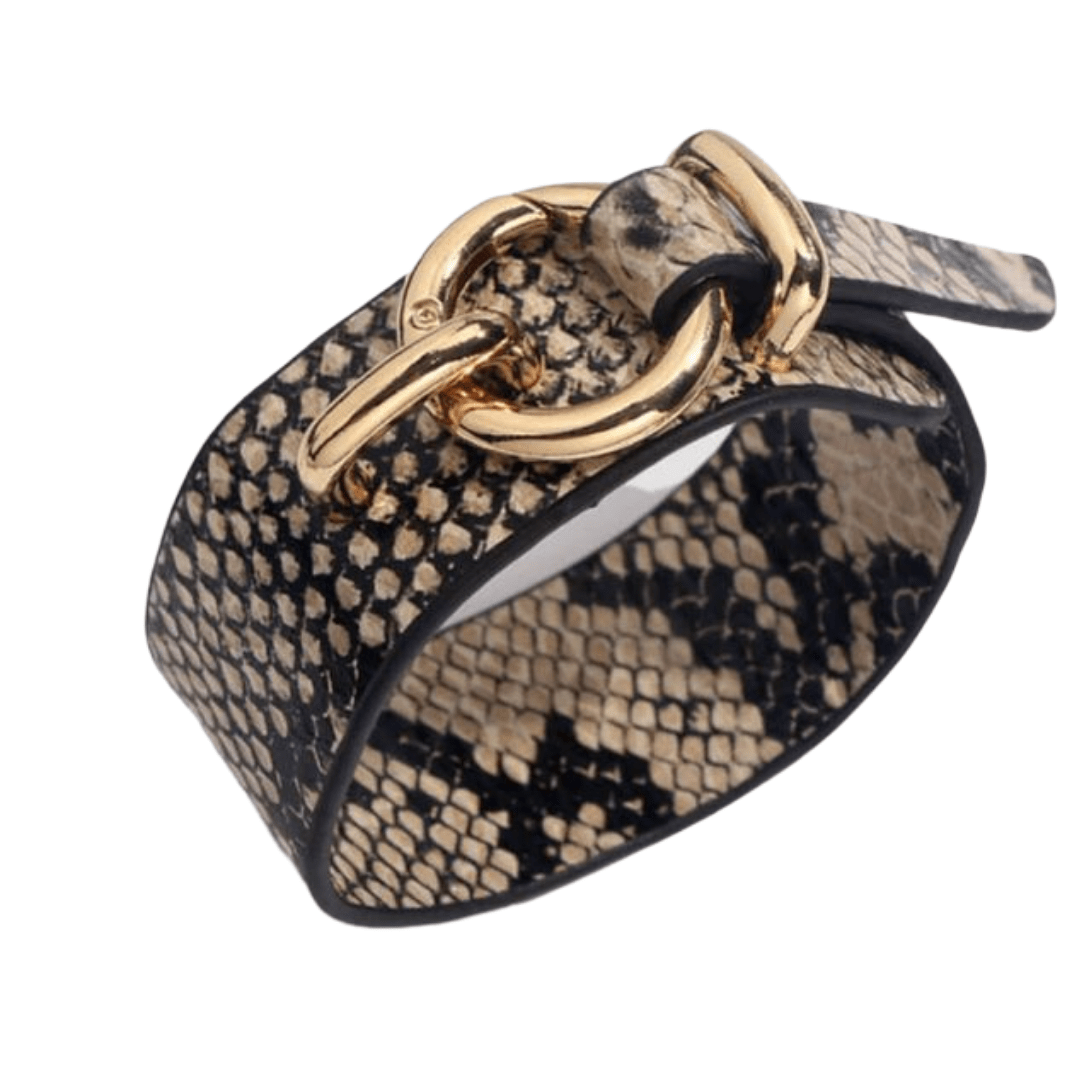 ClaudiaG Round Lock Bracelet -Cream