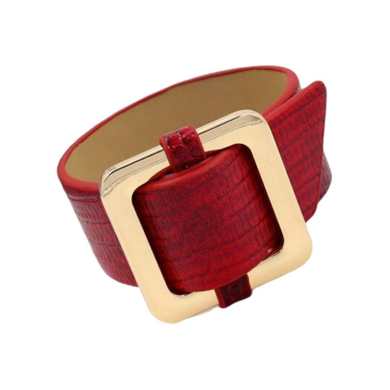 ClaudiaG Bracelet Square Lock Bracelet -Red