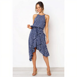 ClaudiaG Dress S / Navy Freckled Summer Dress