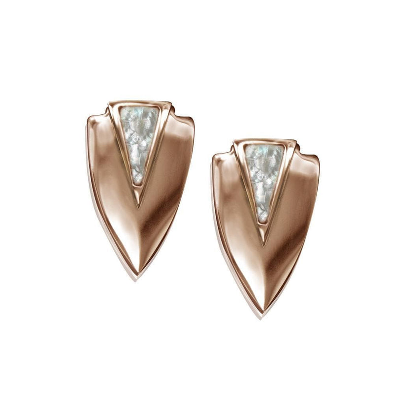 ClaudiaG Earrings Chevron Earrings- Rose