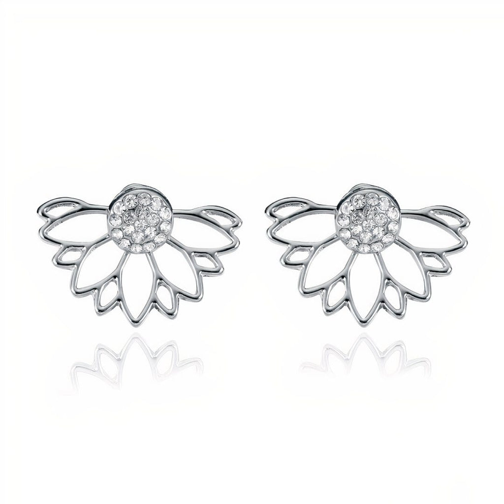 ClaudiaG Crystal Earrings -Silver