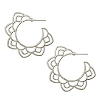 ClaudiaG Earrings Flora -Silver Earrings