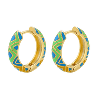 ClaudiaG Earrings Green/Blue Timmy Earrings