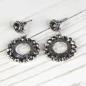 ClaudiaG Earrings Gyre Earrings - Silver