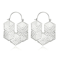 ClaudiaG Earrings Hex -Silver Earrings