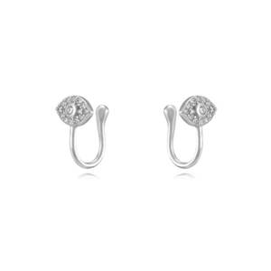 ClaudiaG Earrings Silver Pixie Earrings