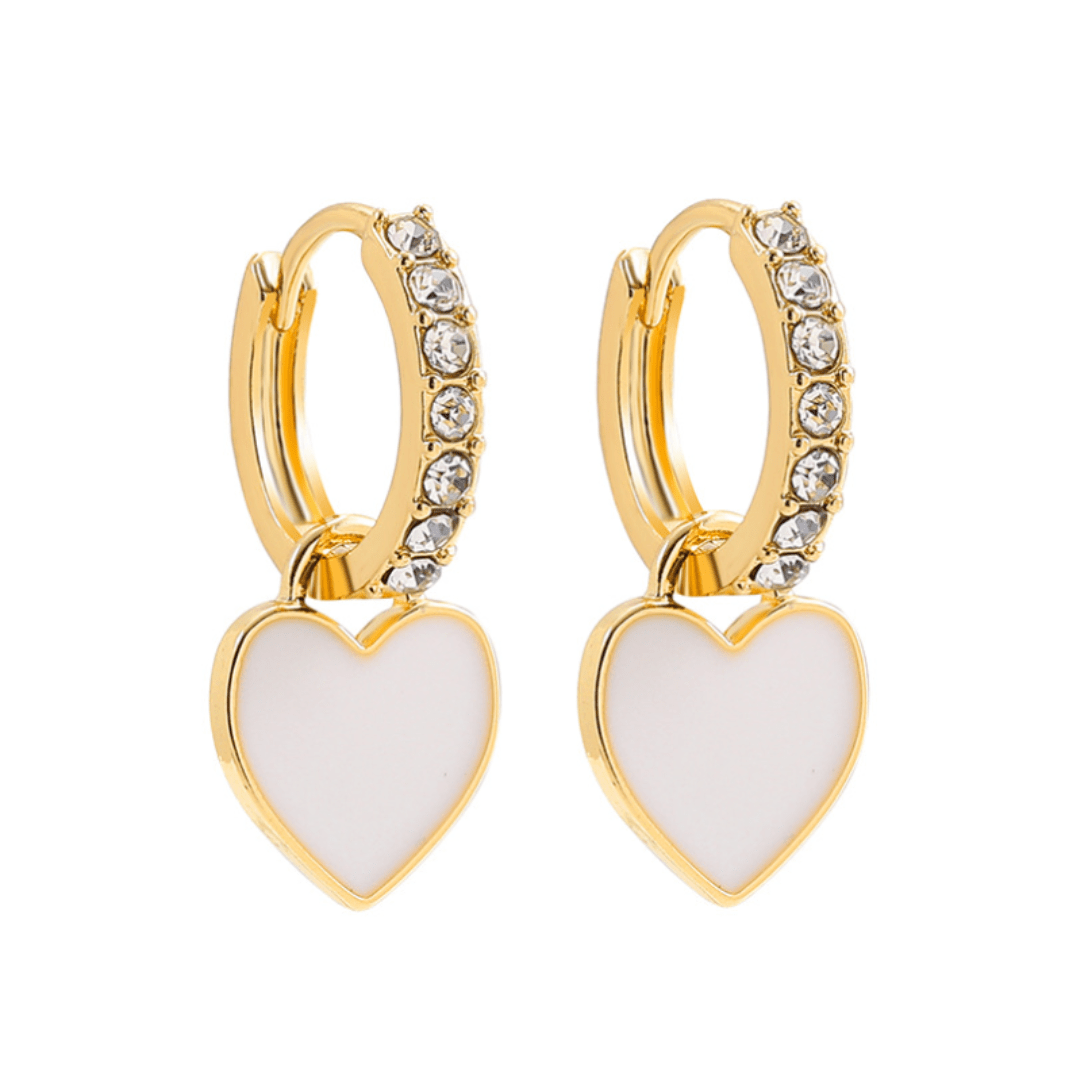 ClaudiaG Earrings White Trio Earring Stack