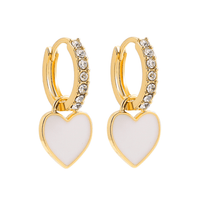 ClaudiaG Earrings White Trio Earring Stack