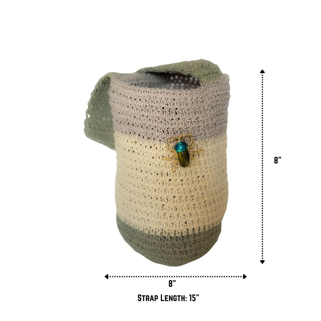 ClaudiaG Handbag Gray Hildegard Handwoven Bag
