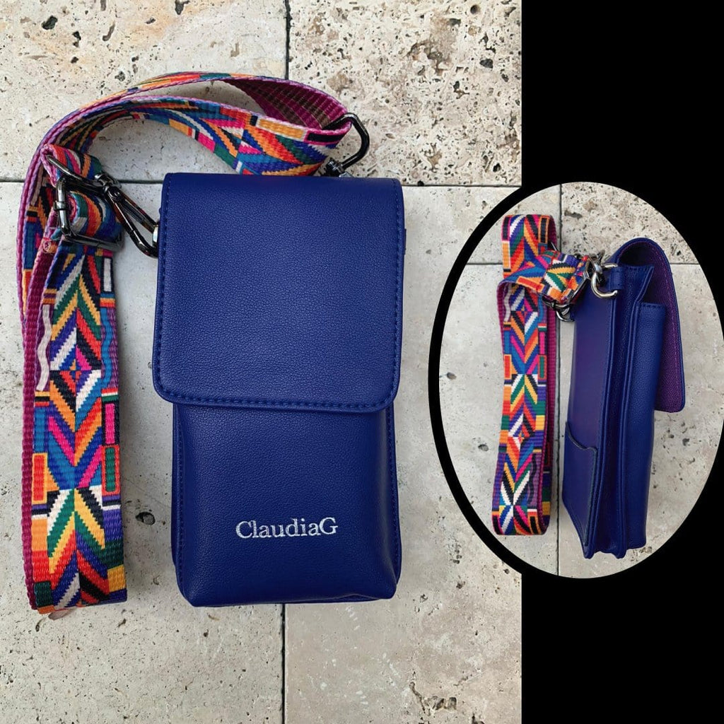 ClaudiaG Handbag ibag Leather Cross Body-Sapphire