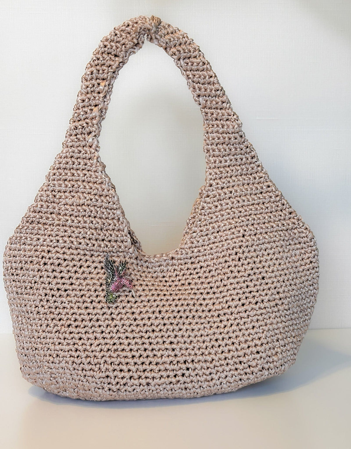 ClaudiaG Handbag Nude Aurelia Handwoven Bag