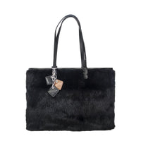 ClaudiaG Handbag Olivia Fur+Leather Handbag - Black