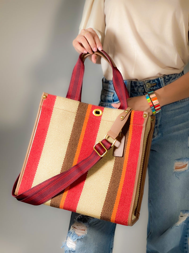 ClaudiaG Stripe Tote