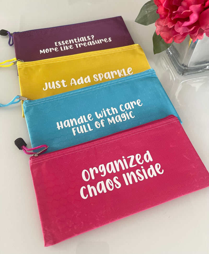 ClaudiaG Home Decor Personalized Organized Chaos Pouch