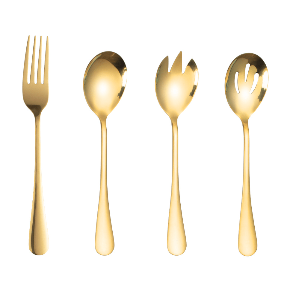 ClaudiaG Home Home Decor Gold Serving Set of 4