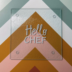 ClaudiaG Home Home Decor Hello Chef Talking Cutting Board