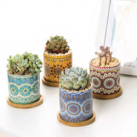 ClaudiaG Home Home Decor Mandala Planter Set of 4