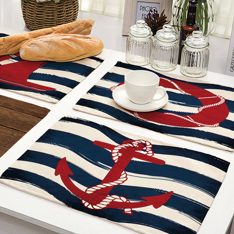 ClaudiaG Home Home Decor Nautical Placemat Set of 4