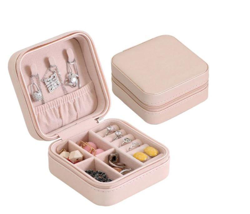 ClaudiaG Home Home Decor Pink Mini-Jewelry Travel Box