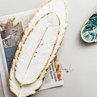 ClaudiaG Home Home Decor White / Small Leaf Plate