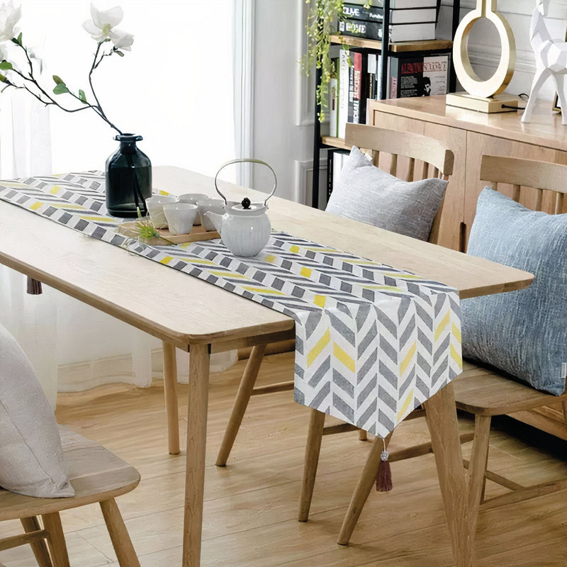 ClaudiaG Home Home Decor Yellow Amalfi Table Runner