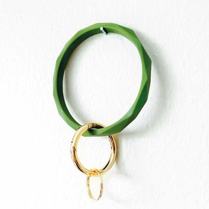 ClaudiaG Keychains Green Hex Key Chain