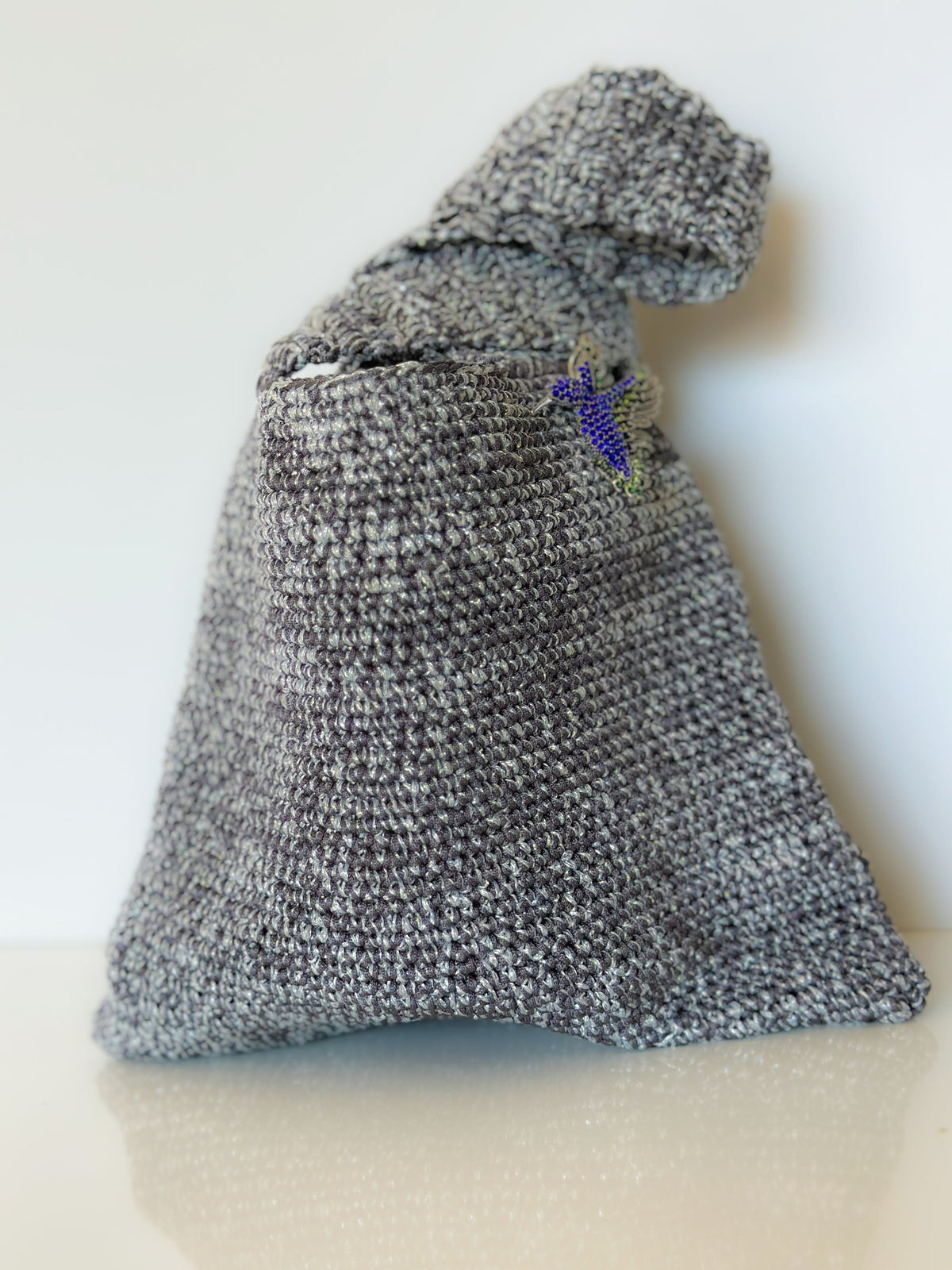 ClaudiaG Mochila Therese Handwoven Bag -Grey/Silver
