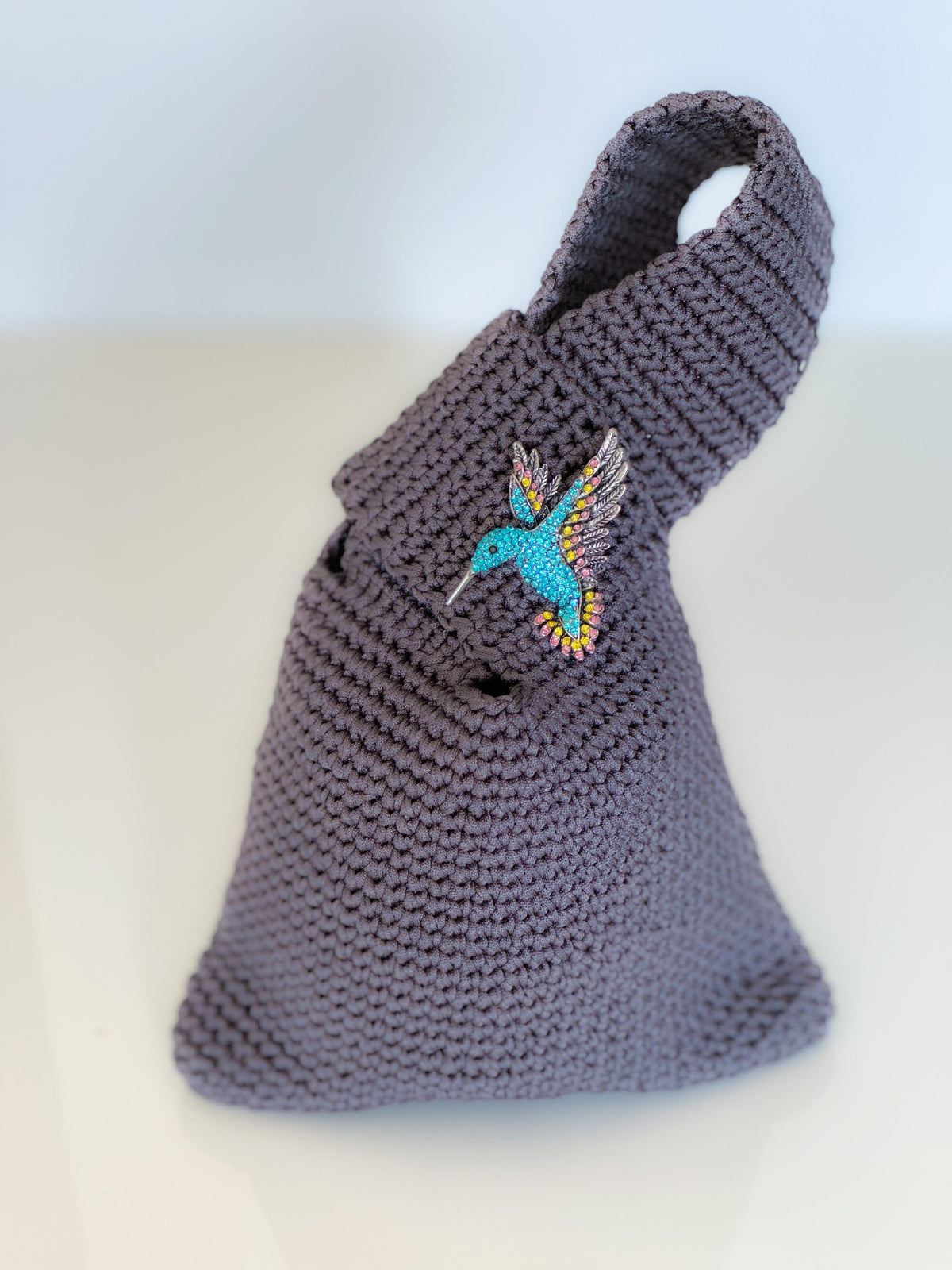 Therese Handwoven Bag -Grey
