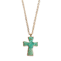 ClaudiaG Necklace Acqua The Cross Necklace