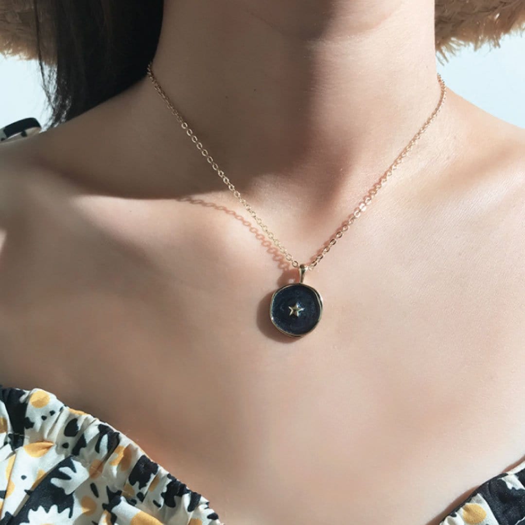 ClaudiaG Necklace Black Astral Necklace Black