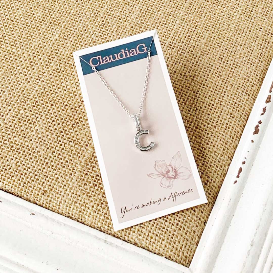 ClaudiaG Necklace C Stainless Steel Letter Necklace