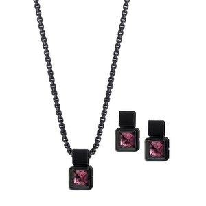 ClaudiaG Necklace Coal Necklace-Plum