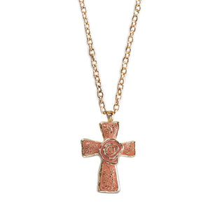 ClaudiaG Necklace Coral The Cross Necklace