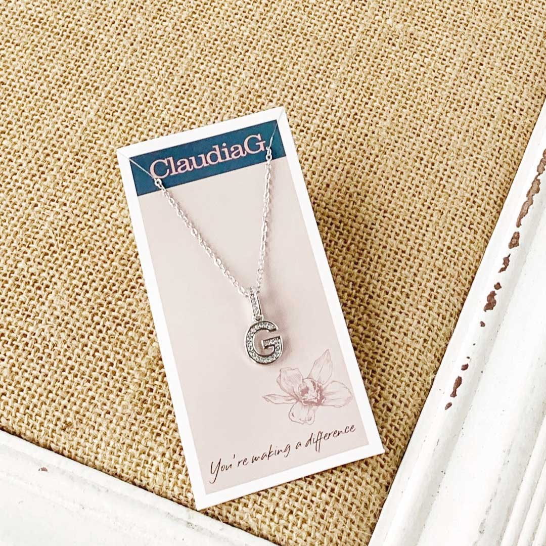 ClaudiaG Necklace G Stainless Steel Letter Necklace