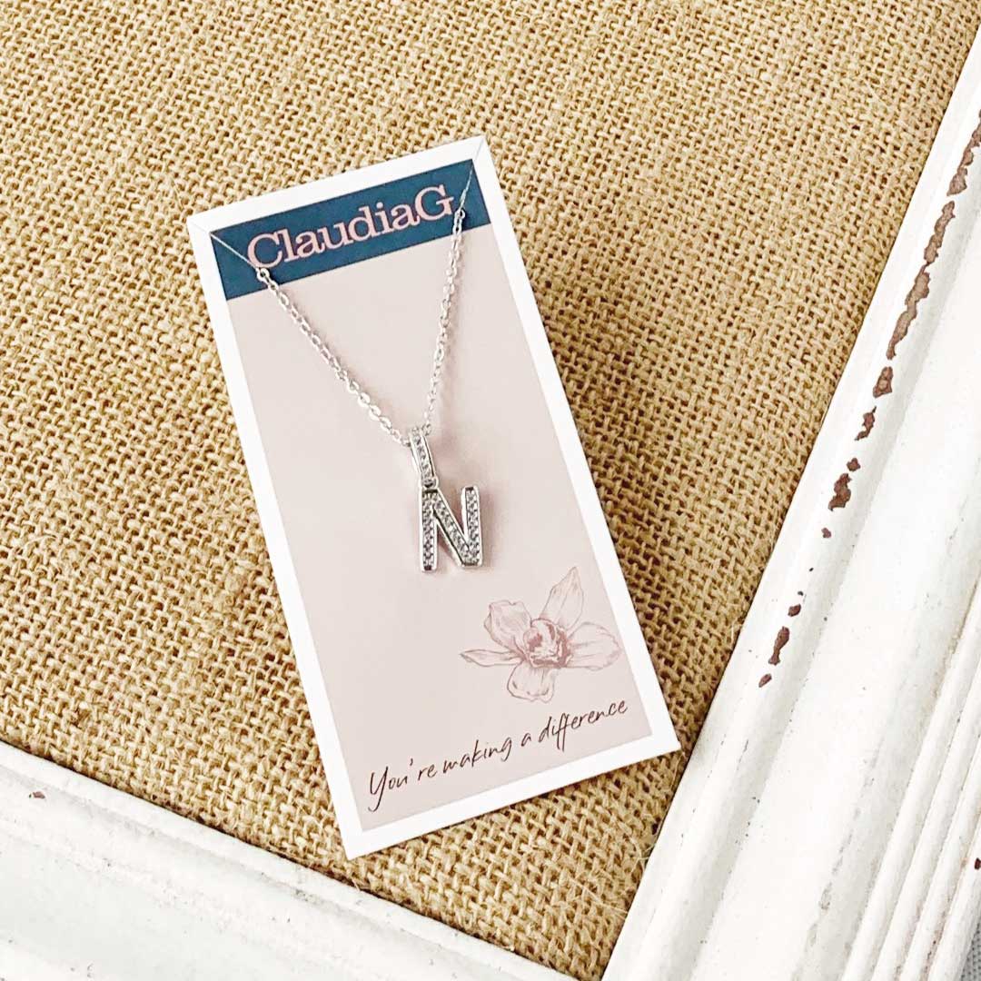 ClaudiaG Necklace N Stainless Steel Letter Necklace