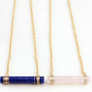 ClaudiaG Necklace Quartz Cylinder Necklace