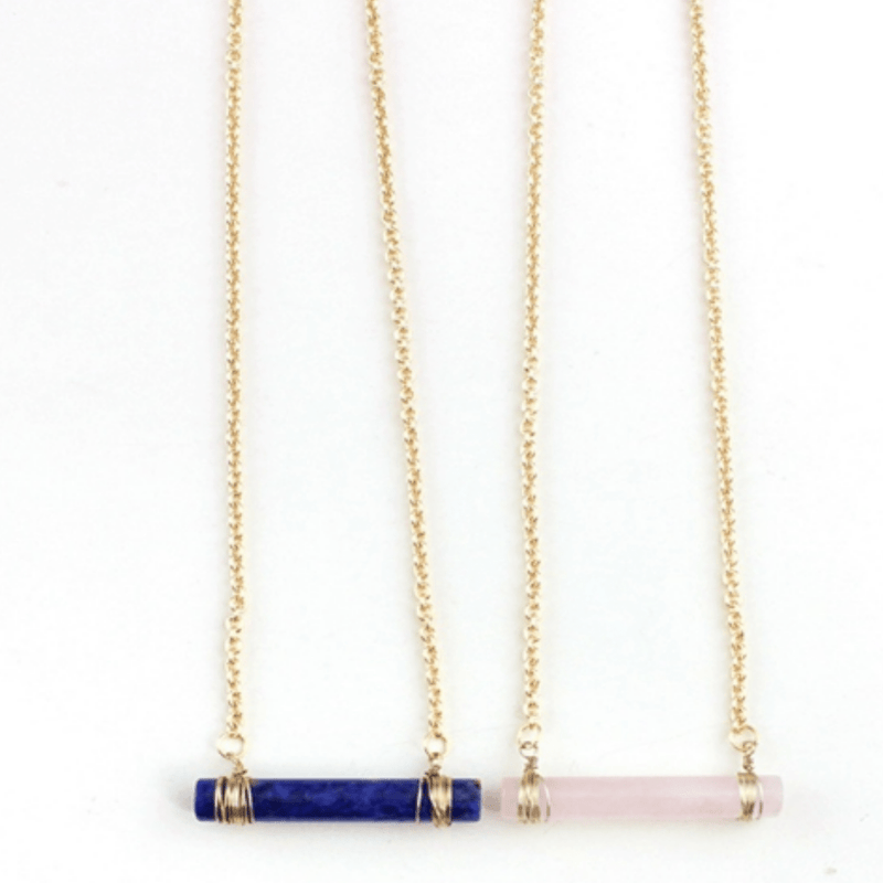 ClaudiaG Necklace Quartz Cylinder Necklace