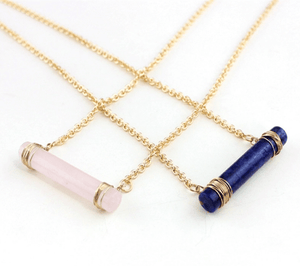 ClaudiaG Necklace Quartz Cylinder Necklace