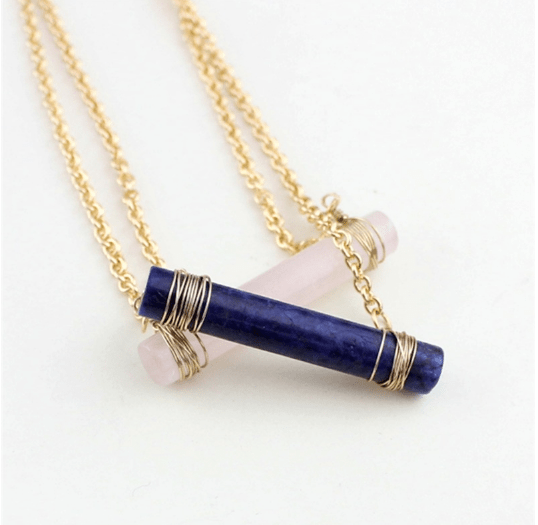 ClaudiaG Necklace Quartz Cylinder Necklace