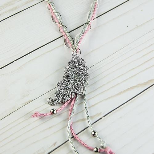 ClaudiaG Necklace Rodeo Bling Necklace- Rose