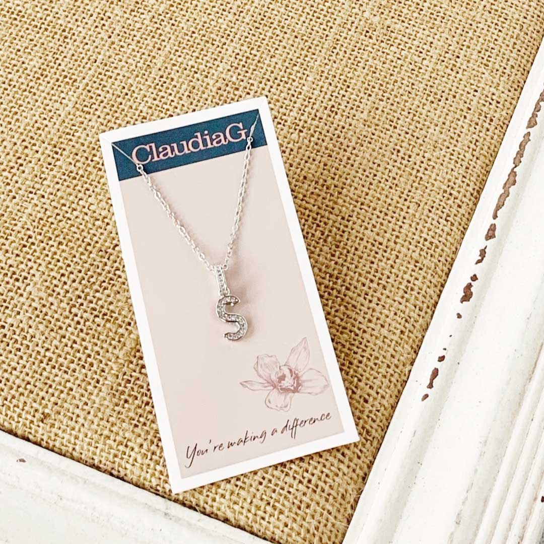 ClaudiaG Necklace S Stainless Steel Letter Necklace