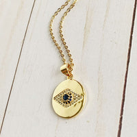 ClaudiaG Necklace Sapphire Eye Necklace