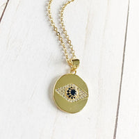 ClaudiaG Necklace Sapphire Eye Necklace