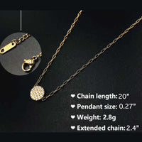 ClaudiaG Necklace Stainless Steel Gold Sun Necklace