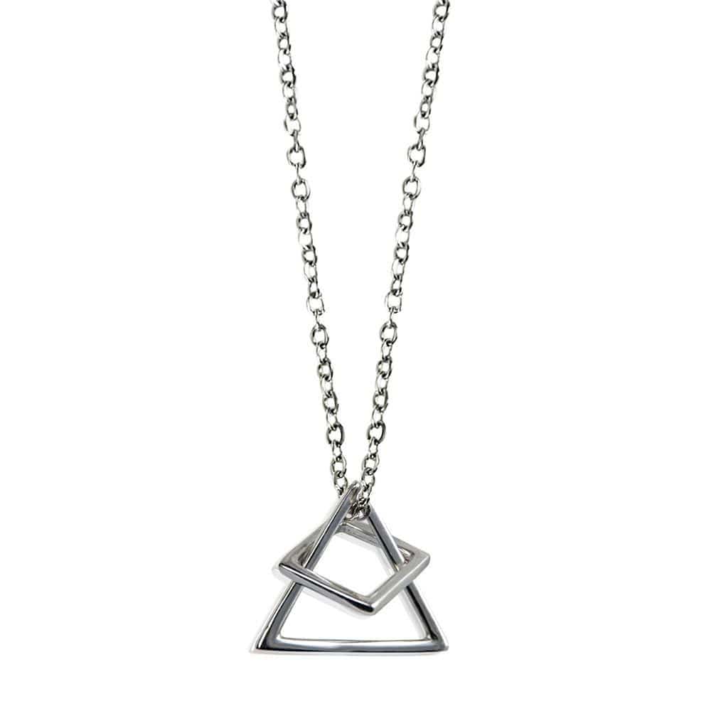 ClaudiaG Necklace Sterling Silver Geo Game Necklace