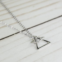 ClaudiaG Necklace Sterling Silver Geo Game Necklace