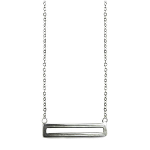 ClaudiaG Necklace Sterling Silver Parallel Necklace